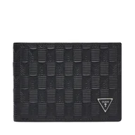 Portfele - Duży Portfel Męski Guess SMMADL LEA27 Czarny - miniaturka - grafika 1