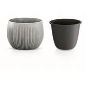 Donice - Prosperplast Doniczka BETON BOWL 1,4L beton - DKB180-422U - miniaturka - grafika 1