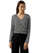 Marynarki i żakiety damskie - Street One Bolerko damskie w paski, czarny, 44 - miniaturka - grafika 1