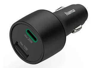 Hama ładowarka samochodowa USB-C/USB-A Power Delivery/Quick Charge 32W czarna - Ładowarki samochodowe - miniaturka - grafika 1