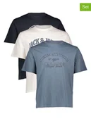 Koszulki męskie - Jack & Jones Koszulki (3 szt.) "Male" w różnych kolorach - miniaturka - grafika 1