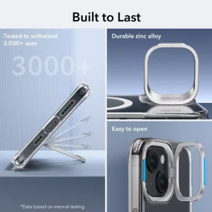 Etui ESR Classic Kickstand Halolock Magsafe do Apple iPhone 15 Clear - Etui i futerały do telefonów - miniaturka - grafika 11