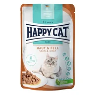 Mokra karma dla kotów - HAPPY CAT Care mokra karma dla dorosłych kotów, skóra i sierść, mięso w sosie 20x85 g - miniaturka - grafika 1