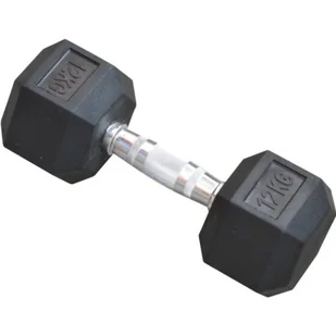 UPOMINKARNIA Hantla gumowa Hex 12kg eb fit 1015224-0 - Hantle i ciężarki - miniaturka - grafika 1