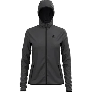 Bluza z kapturem damska Odlo Roy Mid Layer Hoody Full Zip - Bluzy sportowe damskie - miniaturka - grafika 1