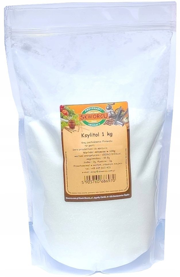 KSYLITOL 1kg 100% Fiński czysty cukier brzozowy