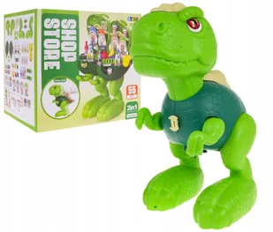 Jeżdżacy Dinozaur + Sklep Spożywczy 2w1 dla dzieci 3+ Atrapy produktów spoż - Zabawy w naśladowanie dorosłych - miniaturka - grafika 1