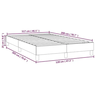 Lumarko Łóżko kontynentalne, ciemnoszare, obite aksamitem, 120x200 cm - Łóżka - miniaturka - grafika 10