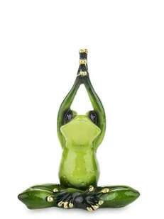 Figurka ART-POL Żaba joga, zielona, 12,5x10x5 cm - Figurki dekoracyjne - miniaturka - grafika 1