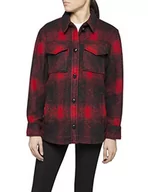 Kurtki damskie - Replay kurtka damska, wielokolorowy (Black/Red Checked 10), L - miniaturka - grafika 1