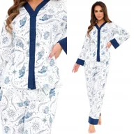 Piżamy damskie - PIŻAMA Damska CORNETTE Amber 514 XXL / 44 Biały - miniaturka - grafika 1