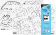 Podkładki na biurko - STRIGO FUNNY MAT TRANSPARENT - SPACE I DINOZAURY - ZESTAW 2 SZT 25x35cm - miniaturka - grafika 1