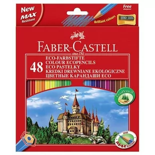 Faber-Castell Kredki 48 kolorów z temperówką Zamek - Przybory szkolne - miniaturka - grafika 2