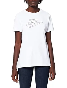 Nike Damska koszulka Nsw Futura, biały, XS - Koszulki i topy damskie - miniaturka - grafika 1