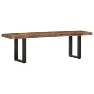 Ławki do przedpokoju - vidaXL Ławka, 160 cm, lite drewno odzyskane i stal vidaXL - miniaturka - grafika 1