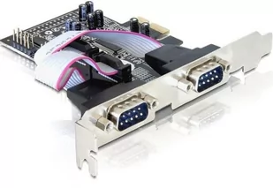 Kontroler Com Delock PCIe 4x RS-232/COM 9-pin - Kontrolery do serwerów - miniaturka - grafika 1