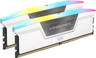 Pamięci RAM - Corsair Vengeance RGB, DDR5, 32 GB, 6000MHz, CL36 (CMH32GX5M2D6000C36W) - miniaturka - grafika 1