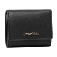 Portfele - Calvin Klein Portfel Damski Trifold Xs - miniaturka - grafika 1