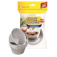 Folia, papier śniadaniowy, serwetki - SARANTIS Jan Niezbędny Foremki aluminiowe do pieczenia muffinek 1op.-10szt - miniaturka - grafika 1