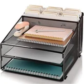 Przyborniki na biurko - Organizer, przybornik na biurko 5 przegród - miniaturka - grafika 1