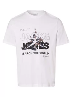Jack & Jones - T-shirt męski  JCOHunt, biały - Koszulki męskie - miniaturka - grafika 1