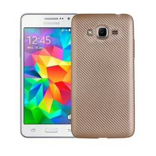 Etui Carbon Fiber Samsung J3 J320 2016 złoty /gold - Etui i futerały do telefonów - miniaturka - grafika 1
