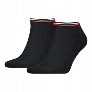 Tommy Hilfiger Skarpety Skarpetki Stopki 2P Czarne R.39-42 - Skarpetki damskie - miniaturka - grafika 1