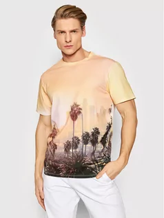 Koszulki męskie - GUESS T-Shirt M2GI34 K9RM1 Pomarańczowy Regular Fit - grafika 1