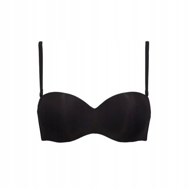 Biustonosz bardkotka balkonetka gładka czarny nero Sielei 1580 new 75C