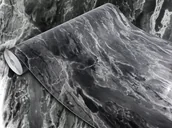 Okleiny - Samoprzylepna Okleina Meblowa Folia Pcv Na Szafki Stół Blat Marmur Srebrny - miniaturka - grafika 1