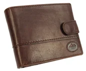 Portfele - Portfel Męski Skórzany EL FORREST Skóra Licowa Poziomy Z Zapięciem CZEKOLADOWY 892 22 RIFD 12,5 x 9,5 x 3 [cm] - miniaturka - grafika 1