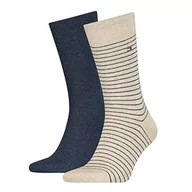 Skarpetki męskie - Tommy Hilfiger Skarpety (zestaw 2 sztuk) Męskie, Beżowy/Granatowy (Melanż beżowy), 39-42 EU - miniaturka - grafika 1