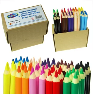 Zestaw stolikowy kredek JUMBO 60 szt Bambino v1 - Kredki, ołówki, pastele i pisaki Zestaw stolikowy kredek JUMBO 60 szt Bambino v1 - Kredki, ołówki, pastele i pisaki - miniaturka - grafika 1