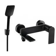 Baterie umywalkowe - Mexen Zero R62 bateria wannowa z zestawem prysznicowym, czarna - miniaturka - grafika 1