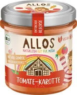 Koncentraty warzywne, przeciery - Allos Pasta warzywna z pomidorami i marchewką bezglutenowa 120 g Bio - miniaturka - grafika 1