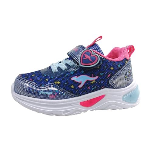 KangaROOS K-SLG Beauty Ev sneakersy dziewczęce, Navy Daisy Pink, 25 EU