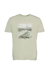Koszulki męskie - ESPRIT T-shirt męski, 340/Pastel Green, L - grafika 1