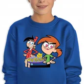 Bluzy dla dziewczynek - Bluza Dziecięca Granatowa Chip&Vicky Wróżkowie Chrzestni Wz -116 Cm (5-6) - miniaturka - grafika 1