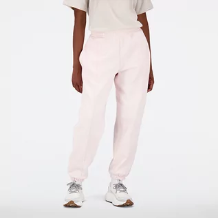 Spodnie damskie - Spodnie damskie New Balance WP23553WAN  różowe - grafika 1