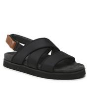 Sandały męskie - Sandały Tommy Hilfiger Mix Strappy Sandal FM0FM04611 Black BDS - miniaturka - grafika 1