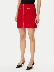 Morgan Spódnica mini 241-JADA Czerwony Straight Fit - Spódnice - miniaturka - grafika 1