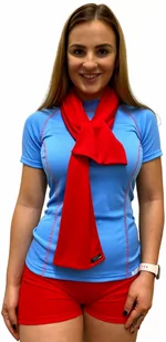 SPORT elegancki szalik .pomarańczowy - Czapki i chusty sportowe damskie - miniaturka - grafika 1