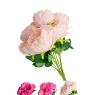 Sztuczne kwiaty - Peonia bukiet 6 główek mix kolorów 44 cm - miniaturka - grafika 1