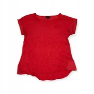 Bluzki damskie - Bluzka damska krótki rękaw czerwona THE LIMITED S - miniaturka - grafika 1