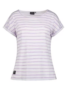 Koszulki sportowe damskie - Icepeak Koszulka funkcyjna "Aleda" w kolorze biało-lawendowym - grafika 1