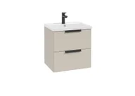 Szafki łazienkowe - Szafka łazienkowa pod umywalkę Defra Faro 50 cm szary kaszmir mat 001-D-05033 - miniaturka - grafika 1