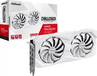 Karta graficzna ASRock Radeon RX 6600 Challenger White 8GB GDDR6 (RX6600 CLW 8G) - Karty graficzne - miniaturka - grafika 1