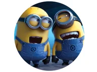 Ciasta i półprodukty do ciast - Dekoracyjny opłatek tortowy Minionki - 20 cm - miniaturka - grafika 1
