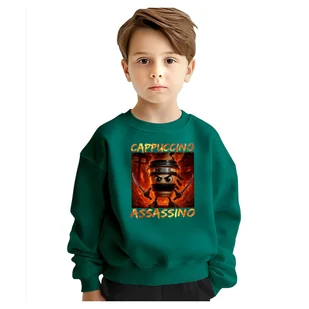 BLUZA DZIECIĘCA BRAINROT CAPPUCCINO ASSASSINO 122-128 DLA CHŁOPCA - Bluzy dla dziewczynek BLUZA DZIECIĘCA BRAINROT CAPPUCCINO ASSASSINO 122-128 DLA CHŁOPCA - Bluzy dla dziewczynek - miniaturka - grafika 1