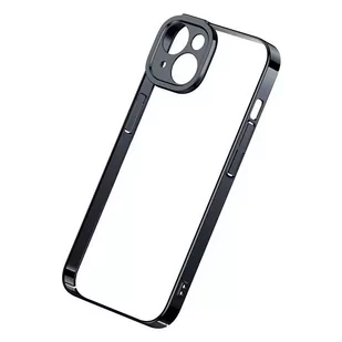 Zestaw ochronny Baseus Glitter przeźroczyste etui i szkło hartowane do iPhone 14 Plus (czarny) - Etui i futerały do telefonów - miniaturka - grafika 3